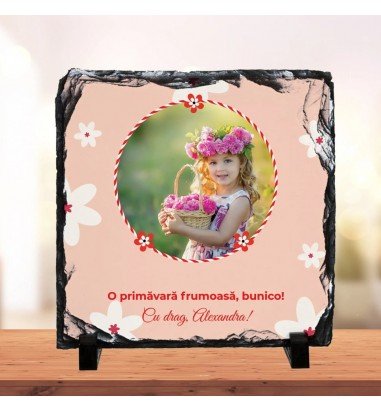Piatra personalizata cu o fotografie...