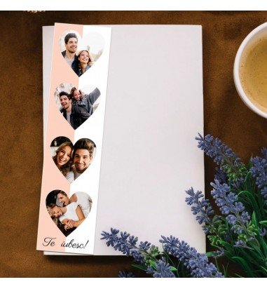 Semn de carte personalizat cu 4...