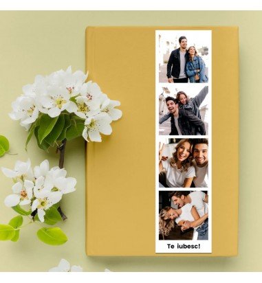 Semn de carte personalizat cu 4...