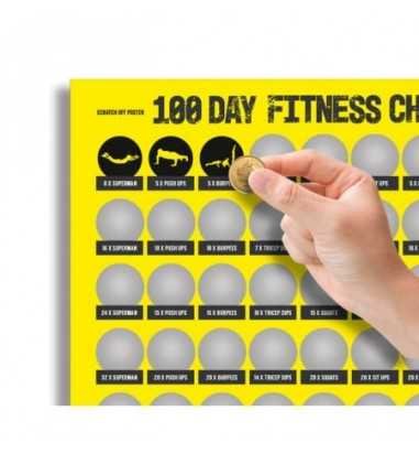 Poster razuibil, 100 de zile de fitness