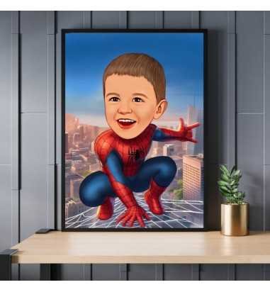Caricatura Baby Spiderman