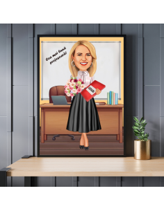 Caricatura Profesoara