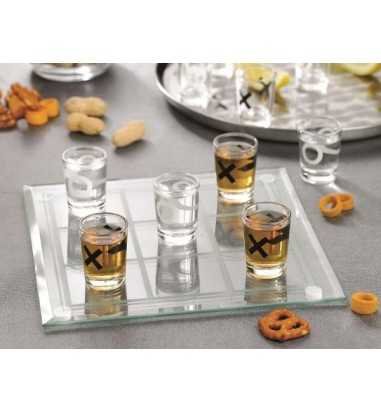 Joc de baut - X si 0 cu pahare