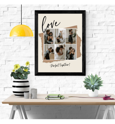 Rama foto personalizata Love 6 poze -...