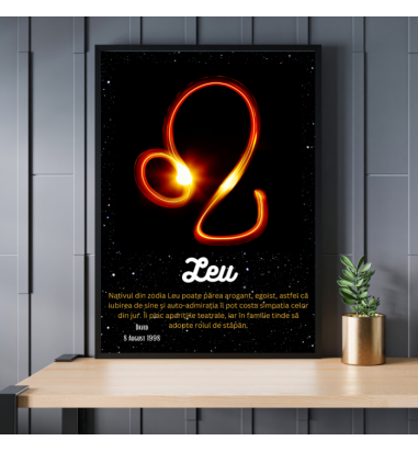 Rama foto personalizata Leu