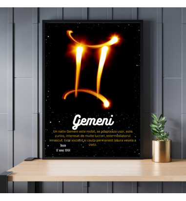 Rama foto personalizata Gemeni