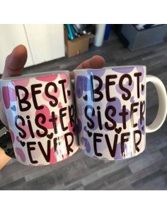 Set 2 cani Best Sister Mov-Roz