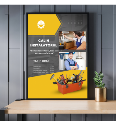 Rama foto Instalator Amuzant