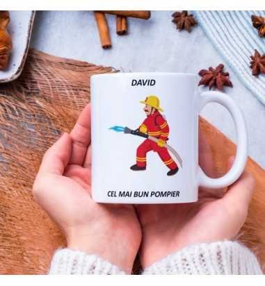 Cana personalizata - Cel mai bun pompier
