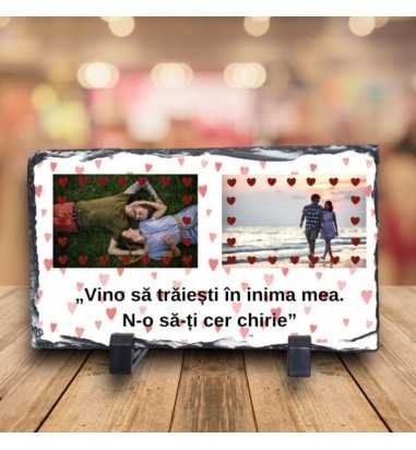 Ardezie personalizata Love 2 poze