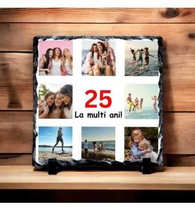 Ardezie personalizata La multi ani 8...