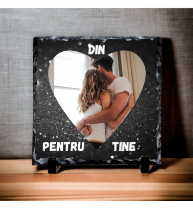 Ardezie personalizata Din inima...