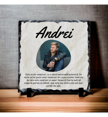Ardezie personalizata pentru Andrei