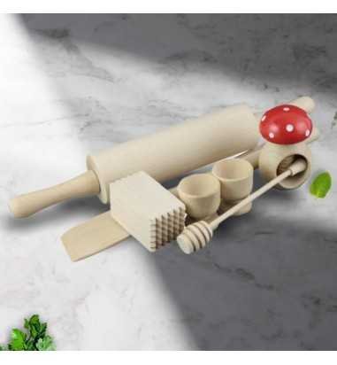 Set ustensile din lemn pentru bucatarie