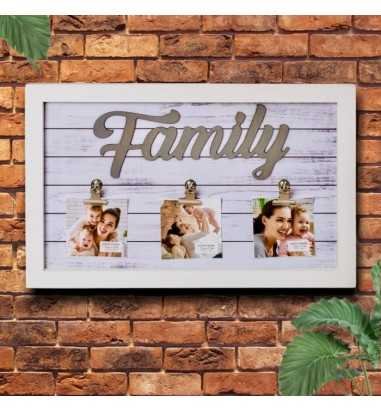 Rama foto Family personalizata cu 3 poze