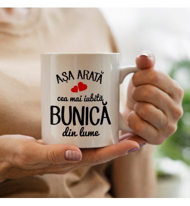 Cana personalizata mesaj pentru bunica
