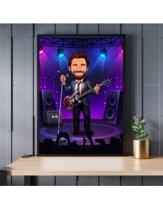 Caricatura Chitarist