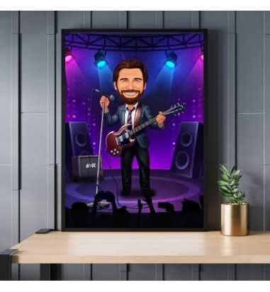 Caricatura Chitarist