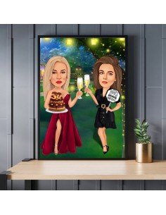 Caricatura prietene - La...