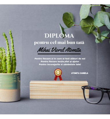 Placheta personalizata Cea mai bun tata