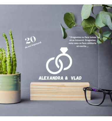 Placheta personalizata Aniversare Nunta