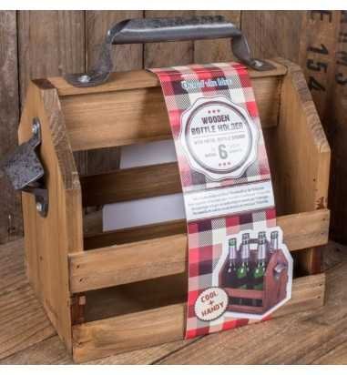 Suport sticle, din lemn, cu...