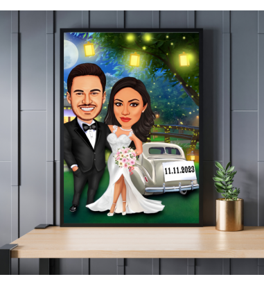 Caricatura 2 personaje - Save the date