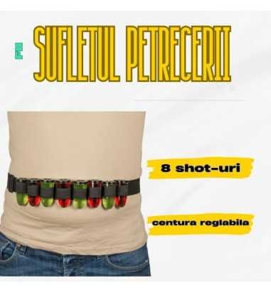 Centura Army cu 8 shot-uri din plastic