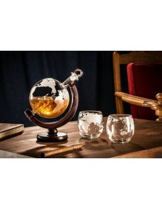 Set decantor Globe cu 2 pahare