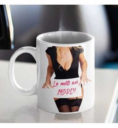 Cana personalizata cu text pentru el...