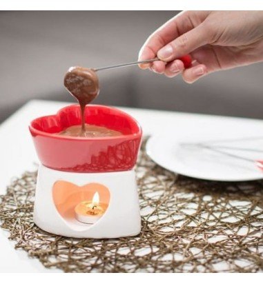 Set Fondue in forma de inima
