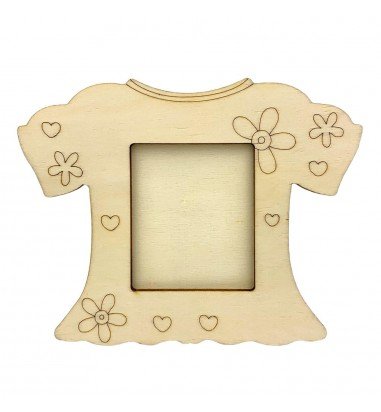 Ramă foto lemn - rochiță