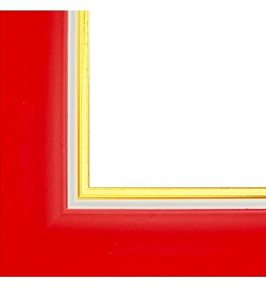 Ramă foto A4 - model Madrid roșu-auriu