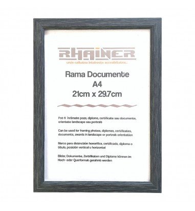 Ramă foto A4 - model Madrid antracit