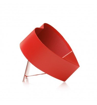 Cutie inimă deschisă cu suport - roșu