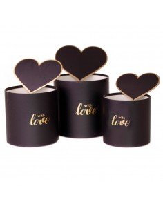 Set 3 cutii rotunde cu...