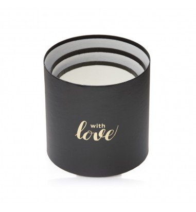 Set 3 cutii rotunde cu inimi - model...