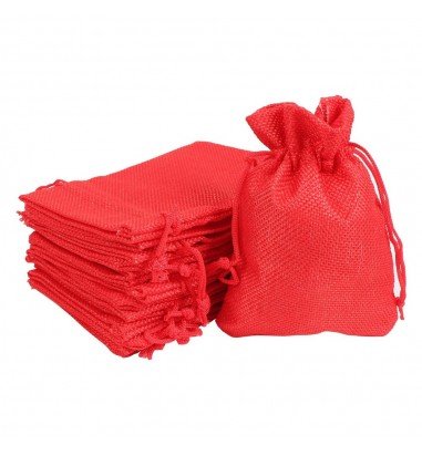 Săculeți țesătură sac cu sfoară 7x9cm...