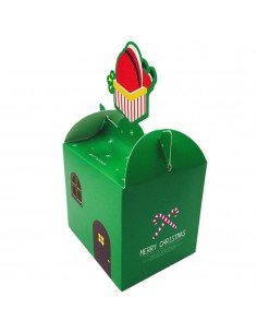 Cutie pătrată Craciun - verde