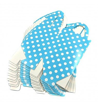 Cutie pătrată cu buline - bleu