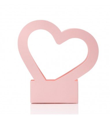 Cutii cu mâner inimă - roz (set 10 buc)