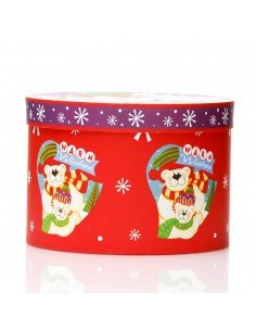 Set 3 cutii rotunde Crăciun...