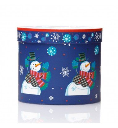 Set 3 cutii rotunde Crăciun - model...