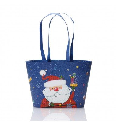 Cutie Crăciun cu mâner - model Moșul...