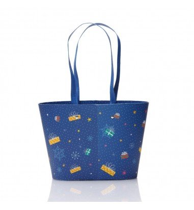 Cutie Crăciun cu mâner - model Moșul...