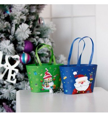 Cutie Crăciun cu mâner - model Moșul...