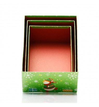 Set 3 cutii dreptunghiulare Crăciun –...