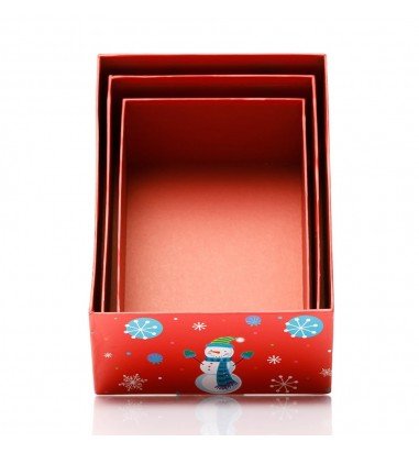 Set 3 cutii dreptunghiulare Crăciun -...