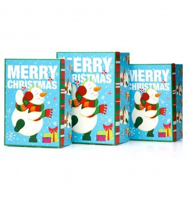 Set 3 cutii dreptunghiulare Crăciun –...