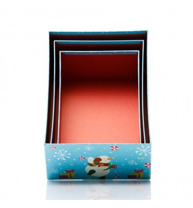 Set 3 cutii dreptunghiulare Crăciun –...